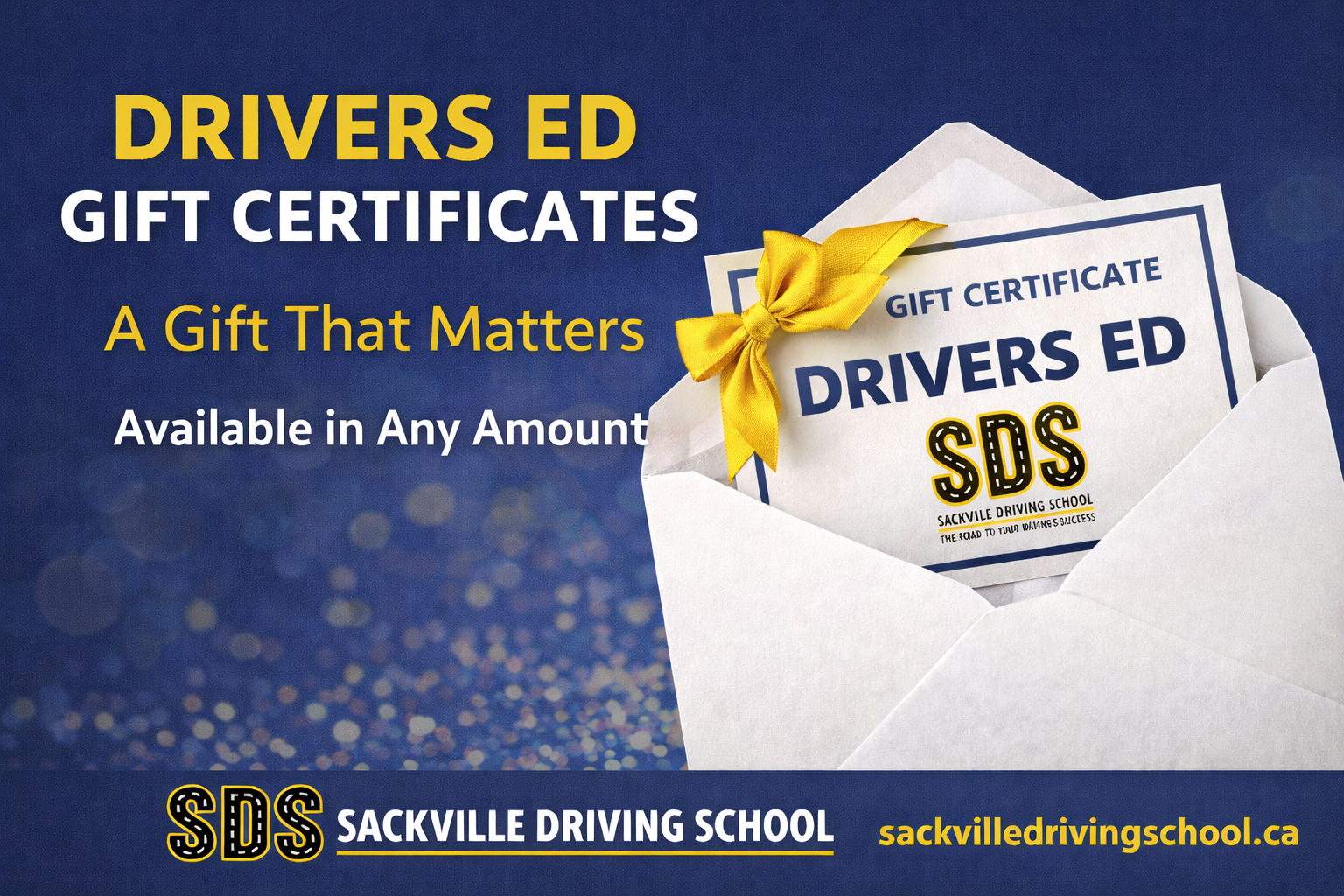 Sackville Driving School Gift Certificates